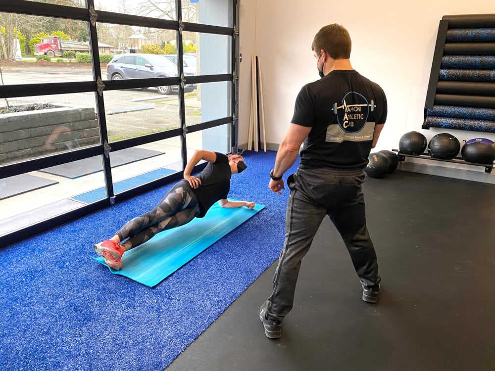 CrossFit style workout space. Semi-Private Personal Training also takes place here.